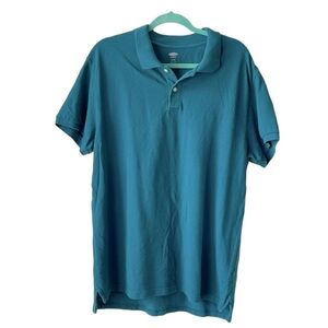 Old Navy Men’s Cotton Polo Shirt | Teal Blue | Size XL 🔥3/$15